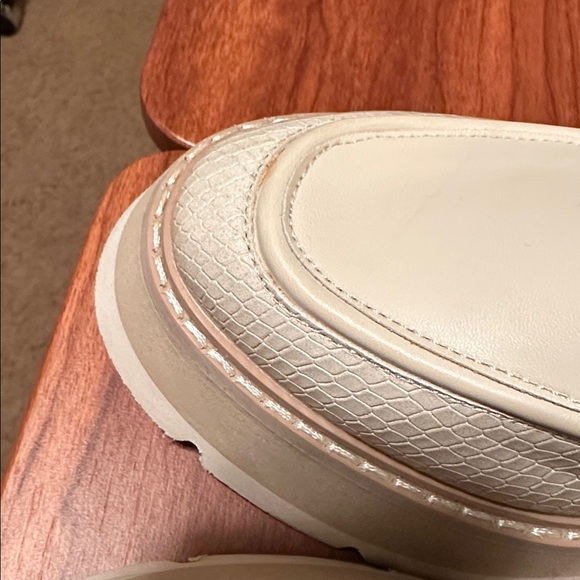 Dolce Vita Cream Platform Loafers - Picture 7 of 7